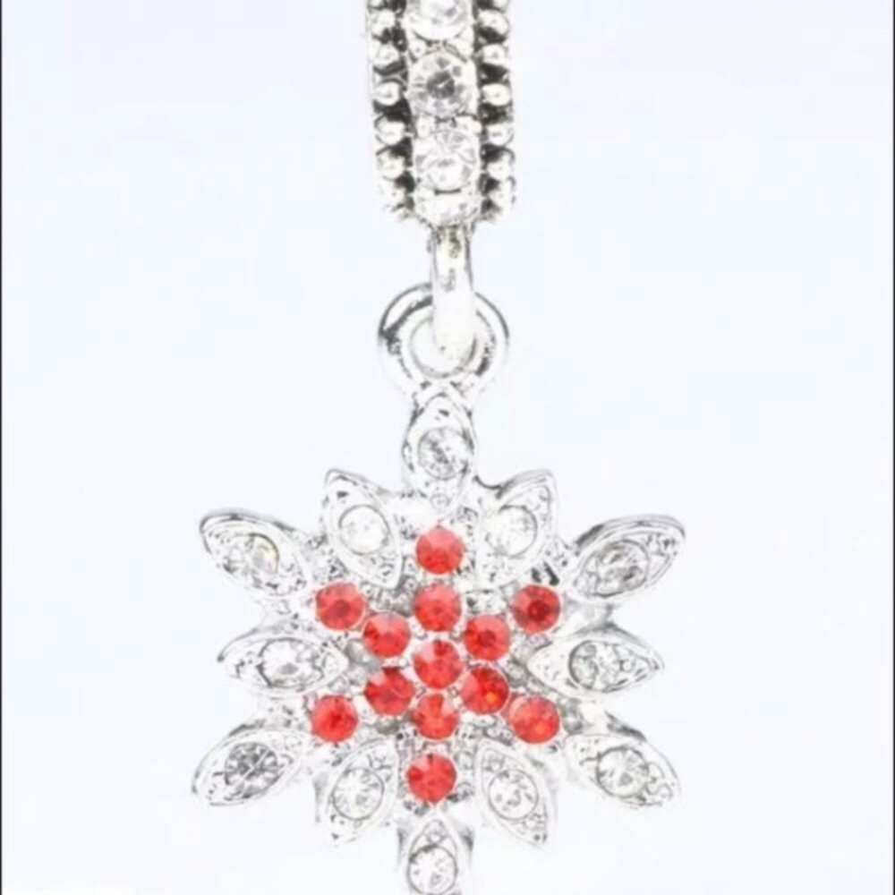 Shimmering Snowflake Dangle Charm - image 1